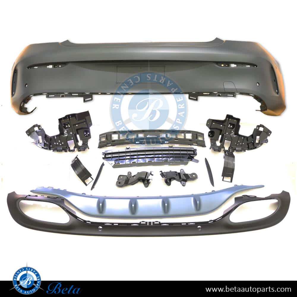 Rear Bumper assembly with PDC Normal AMG for Mercedes C-Class Coupe C205 2015-2018 models, Part Number 2058808803 Rear Bumper assembly with PDC Normal AMG for Mercedes C-Class Coupe C205 2015-2018 models, Part Number 2058808803